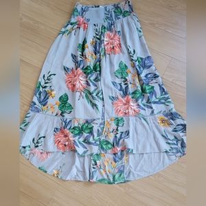 Patrons of peace floral ankle leg skirt
